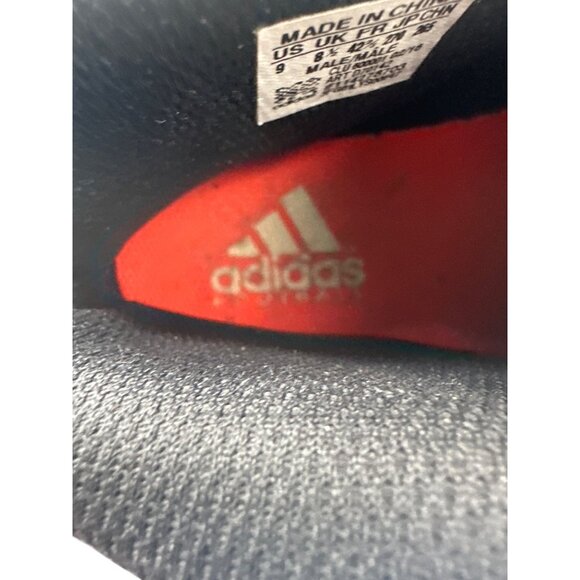 Adidas Size 9 Black & Silver Mens Lace Up Football Cleats - Picture 7 of 10